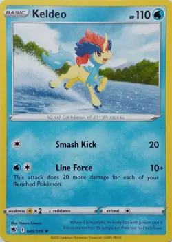 045/189 KELDEO | RARE | ASTRAL RADIANCE POKEMON CARD - Image 1