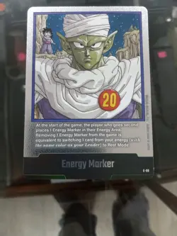 Piccolo E-55 Silver Energy Marker Dragon Ball Manga Booster Card Fusion English - Image 1