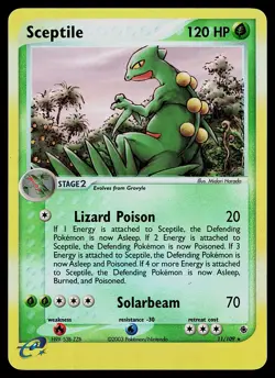 Pokemon Card - Sceptile Ruby and Sapphire 11/109 Rare Reverse Holo - Image 1