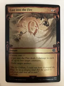 Cast into the Fire (Showcase Scrolls Foil) Lord of the Rings 0569 Nm - Image 1