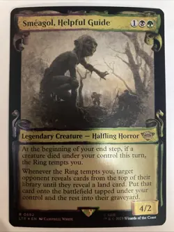 MTG Smeagol, Helpful Guide Scroll Showcase 0682 FOIL LOTR Tales of Middleearth - Image 1