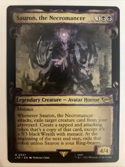 MTG Sauron, the Necromancer 0557 (Showcase) The Lord of the Rings: Middle-earth - Image 1