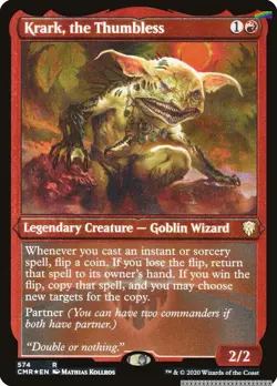 Krark, the Thumbless (Foil Etched) - 574 - Commander Legends - LP - Foil - Image 1