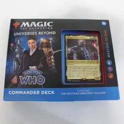 Universes Beyond: Doctor Who Masters of Evil Commander Deck - MTG *NEW SEALED* 195166228815 - Image 1