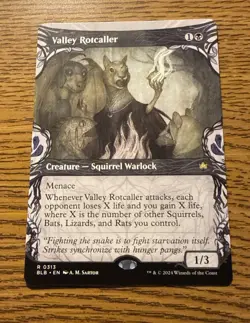 Valley Rotcaller (Showcase) Bloomburrow Regular R MTG MAGIC THE GATHERING NM - Image 1