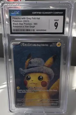Pokemon TCG 2023 Pikachu with Grey Felt Hat #085 CGC 9 Sv Promo - Image 1
