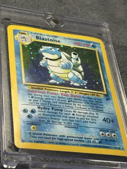 Pokemon TCG Blastoise Base Set 2 Holo dmg - Image 1