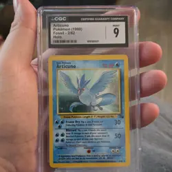 Pokemon TCG Articuno 2/62 Fossil Holo Rare CGC 9 1999 70 HP - Image 1
