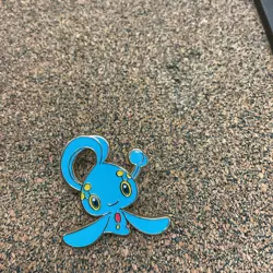 Pokemon TCG Official 2016 Manaphy Metal Enamel Pin Blue With Back - Image 1