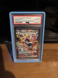 Pokemon TCG Greninja EX Twilight Masquerade Ultra Rare Card 214/167 - Image 1