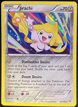 Jirachi Holo Rare 42/108 Pokemon TCG XY Roaring Skies Holo Rare NM - Image 1