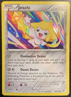 Jirachi Holo Rare 42/108 Pokemon TCG XY Roaring Skies Holo Rare NM - Image 2