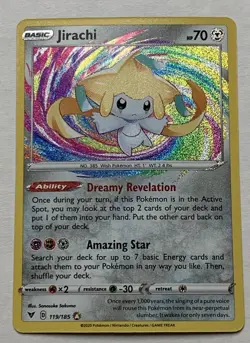 Pokemon Vivid Voltage Jirachi 119/185 Amazing Rare Holo NM - Image 1