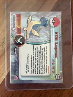 Topps Chrome Pokemon Lapras #131 Series 2 - Image 2