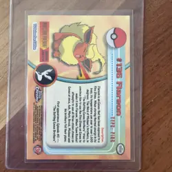 FLAREON | #136 | TOPPS CHROME POKEMON Series 2 - Image 2
