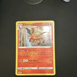 Pokemon Charizard 010/078 GO Holo Rare 170 HP Flare Blitz Burn Brightly - Image 1