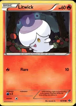 Litwick 18/99 Common BW Next Destinies Pokemon - Image 1