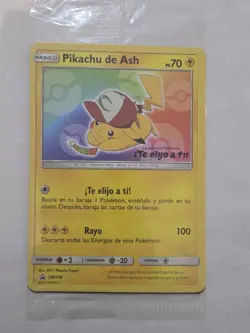 2017 Pokemon Movie Promo Ash’s Pikachu "I Choose You! SM108 SEALED *SPANISH* - Image 1