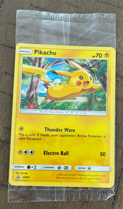 2016 Pokemon Pikachu SM Promos Black Star Promo #SM04 Sealed + 10 Pikachu 60/64 - Image 2