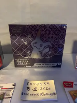 Pokemon Paldean Fates ETB Elite Trainer Box New Factory Sealed +Large sealed lot - Image 2