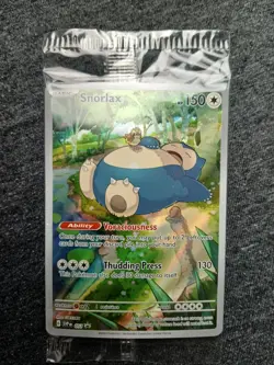 Pokemon TCG Snorlax SVP 051 Scarlet & Violet 151 Black Star Promo (SEALED) - Image 3
