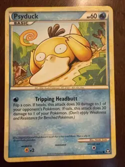 Pokemon TCG - Psyduck 74/102 - Vintage Rare - HGSS Triumphant *NM/LP - Image 1