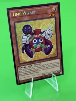 Yu-Gi-Oh Maze Of Muertos Time Wizard Secret Rare MZMU-EN060 NM!! - Image 3