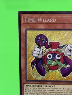Yu-Gi-Oh Maze Of Muertos Time Wizard Secret Rare MZMU-EN060 NM!! - Image 4