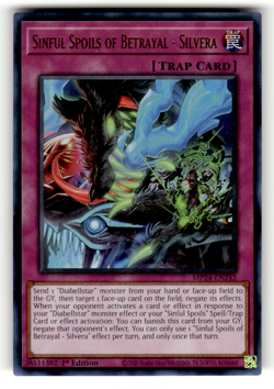 Sinful Spoils of Betrayal - Silvera MP24-EN242 1st Edition Ultra Rare 25th Anniv - Image 1