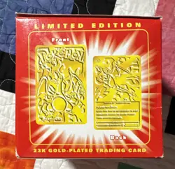 Pokemon Charizard 23K Gold card Burger King Red Box 1999 - Image 2