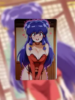Shampoo Ranma ½ Anime Waifu Sexy Goddess Doujin Lewd Hentai Card - Image 1