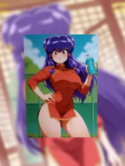 Shampoo Ranma ½ Anime Waifu Sexy Goddess Doujin Lewd Hentai Card - Image 1
