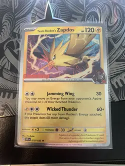 Team Rocket's Zapdos (Gamestop Exclusive) 070/182 Miscellaneous Cards & Products - Image 1