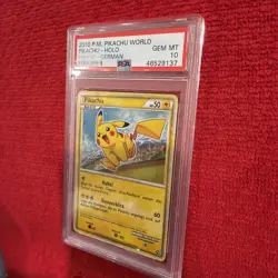 2010 Pikachu World Collection Pikachu German Holo Pokemon Card PSA 10 - Image 5