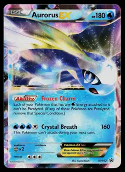 Pokemon Card - Aurorus EX XY Black Star Promo XY102 Holo - Image 1