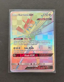Kartana GX 117/111 Secret Rare Crimson Invasion Pokemon Card NM ENG - Image 1
