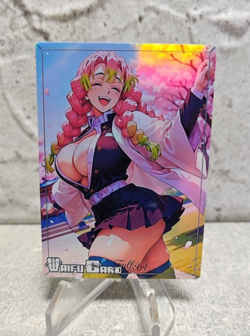 Mitsuri Trading Card Waifu Goddess Story Anime Girl holo Karte Manga Full Art - Image 1