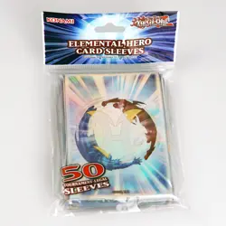(100) lot Yugioh Trading Card Sleeves Elemental Hero mini size 63x90mm - Image 1