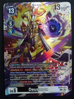 Deusmon EX10-073 SEC Foil - Digimon Card #2Z0 - Image 1