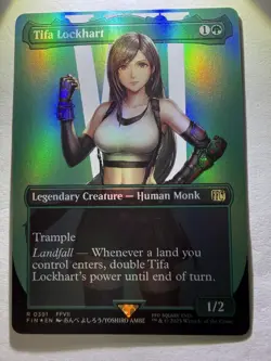 MTG Tifa Lockhart (Borderless Foil) Final Fantasy 0391 FFVII FF7 NM - Image 2