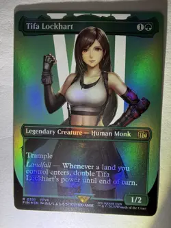 MTG Tifa Lockhart (Borderless Foil) Final Fantasy 0391 FFVII FF7 NM - Image 3