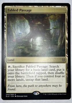 1x Fabled Passage NM Regular ELD 244 Throne of Eldraine MTG Magic the Gathering - Image 1