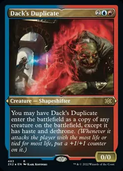 Dack's Duplicate x1 1x ETCHED FOIL Double Masters 2022 NM MTG - Image 1