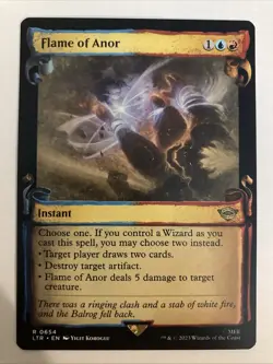 Flame of Anor Showcase Scrolls R Regular 0654 | LTR The Lord of the Rings | MTG - Image 1