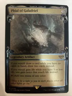 MTG Phial of Galadriel 0699 Rare Foil Showcase Scrolls The Lord of the Rings - Image 1
