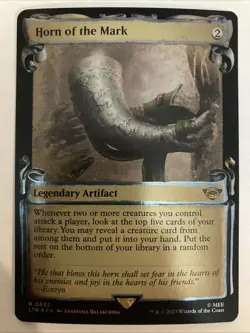 Horn of the Mark (Showcase Scrolls) 0692 (Foil) NM Lord of the Rings Magic MTG - Image 1