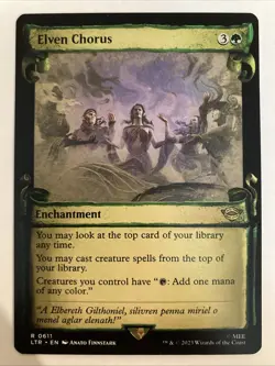 Elven Chorus Showcase Scrolls Reg LTR 0611 MTG LOTR Tales of Middle Earth 2023 - Image 1
