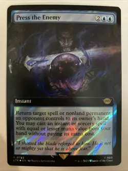 MTG Magic the Gathering Lord of the Rings LOTR Surge Foil 0763 Press the Enemy - Image 1