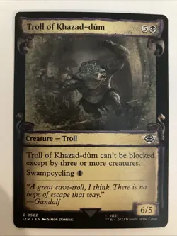 Troll of Khazad-dum Showcase Non-foil 0562 | LTR Lord of the Rings | MTG - Image 1