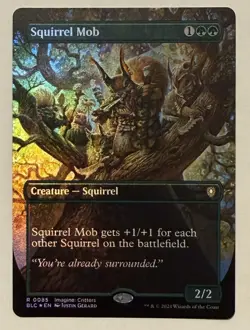 Squirrel Mob Borderless Foil - Commander: Bloomburrow MTG - Image 1
